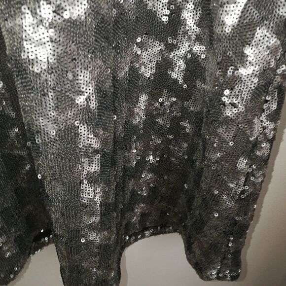 ARITZIA / TATULA Black & Silver Canterbury Sequins Festive Mini Dress Size Small - Picture 5 of 13